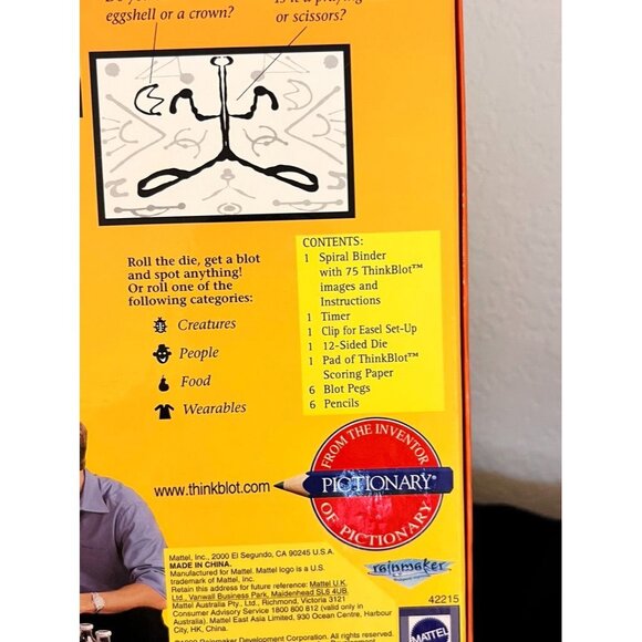 ThinkBlot Game By Pictionary - Spot Images In Ink Blots - Game Night Fun - Picture 5 of 11